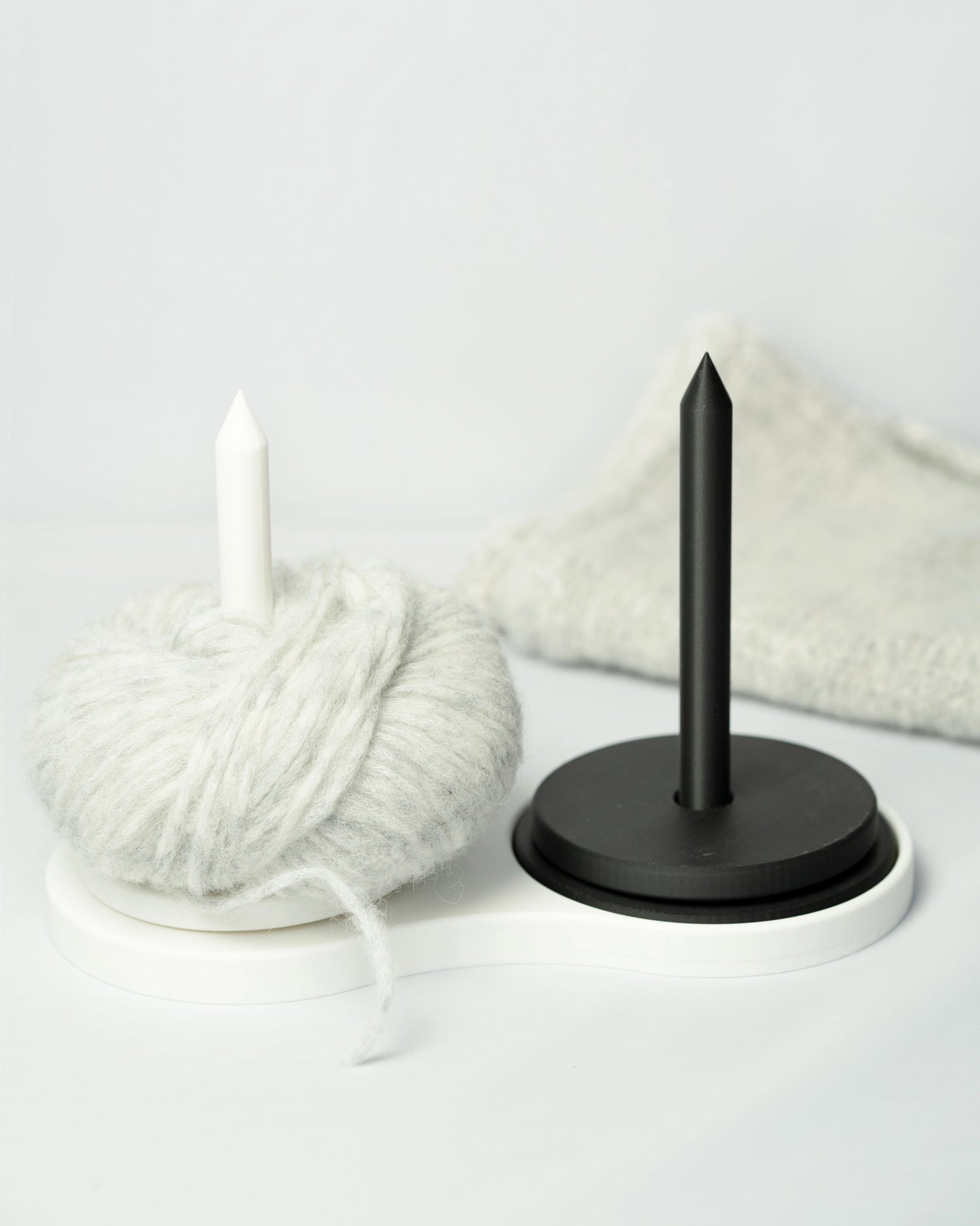 Colorful 3D Printed Yarn Holder Arctic Satin