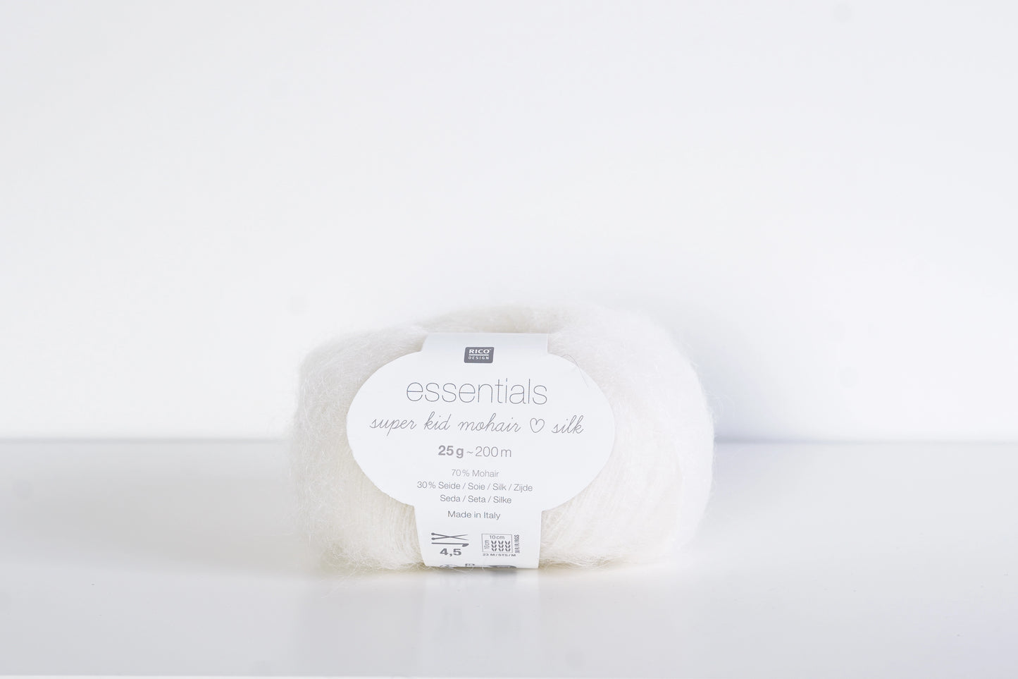 Rico Essentials Super Kid Mohair Loves Silk 001 White