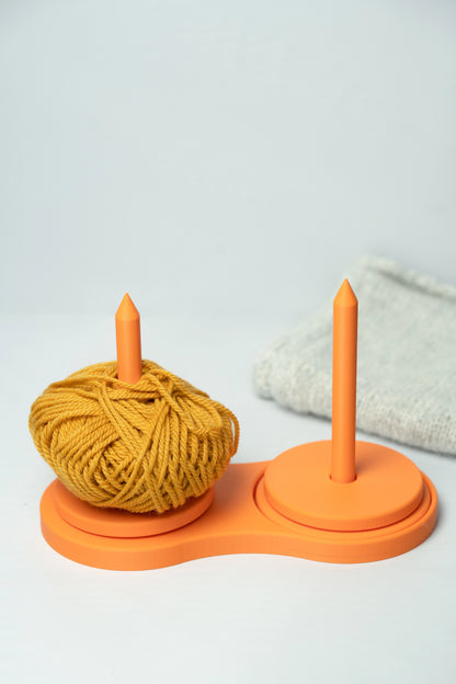 Colorful 3D Printed Yarn Holder Autumn Ember