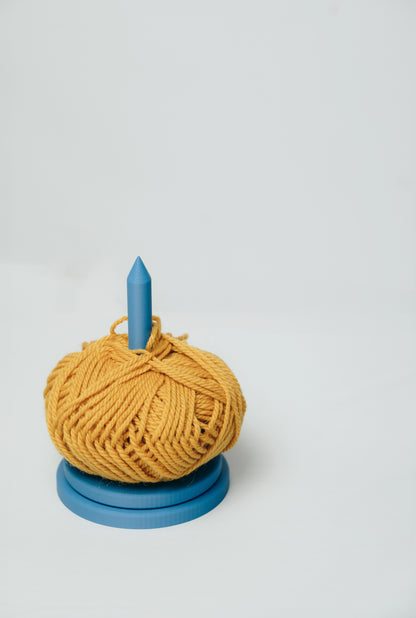 Colorful 3D Printed Yarn Holder Blueberry Frost