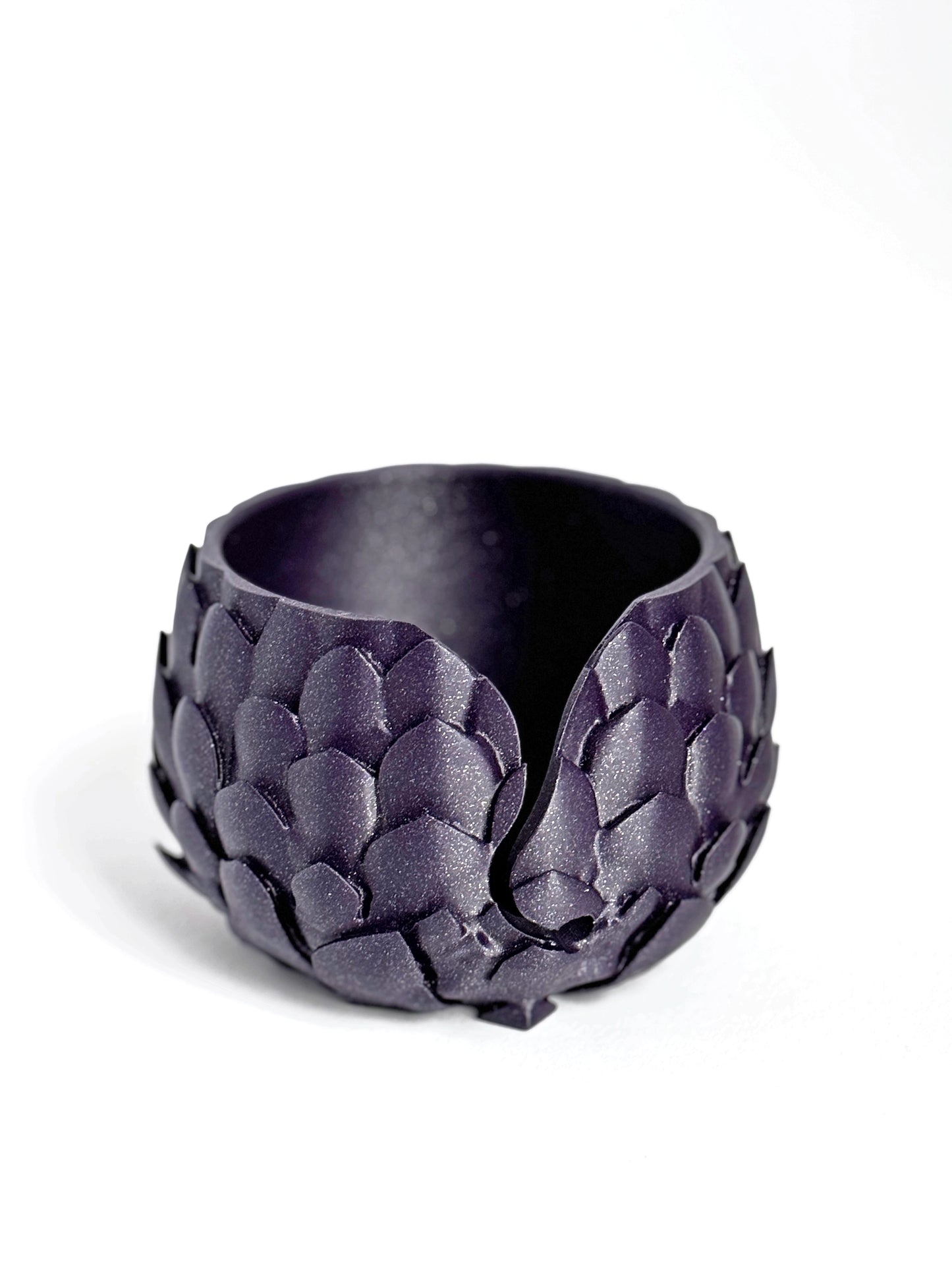 Dragon Scale Yarn Bowl ColorPopCrafts purple