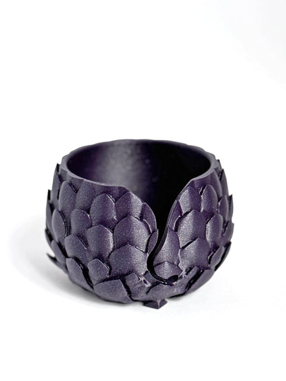 Dragon Scale Yarn Bowl ColorPopCrafts purple