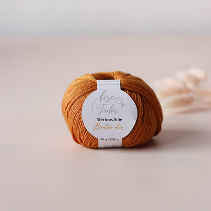 Merino Wool & Silk: Bouton d'Or