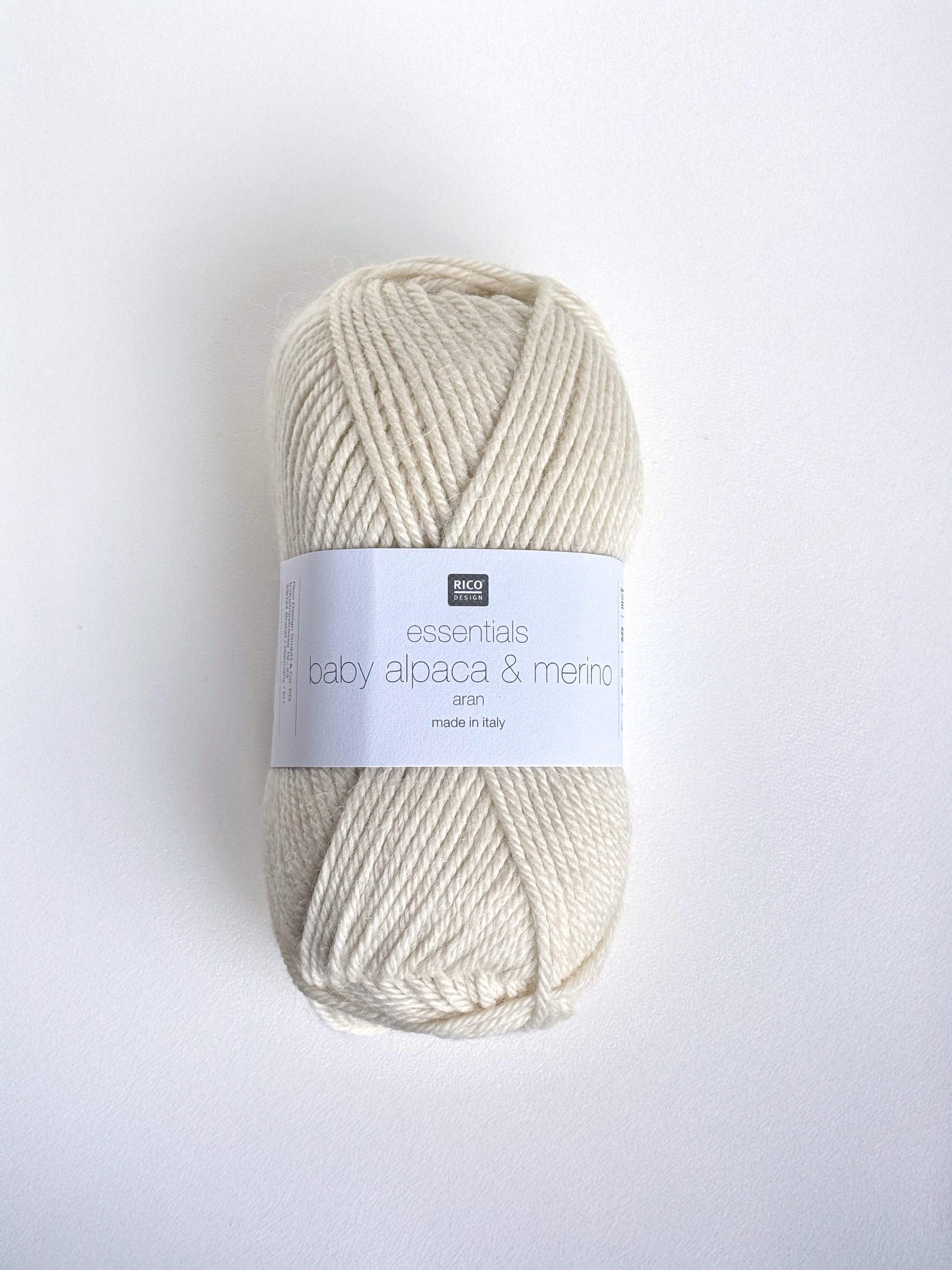 Rico Design – Essentials Baby Alpaca & Merino aran 001 Cream