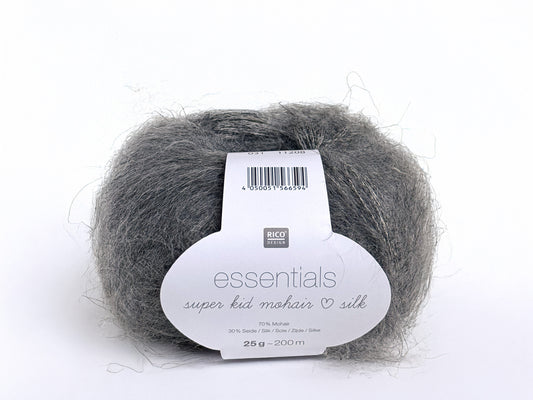 Rico Essentials Super Kid Mohair Loves Silk 031 Gray Melange