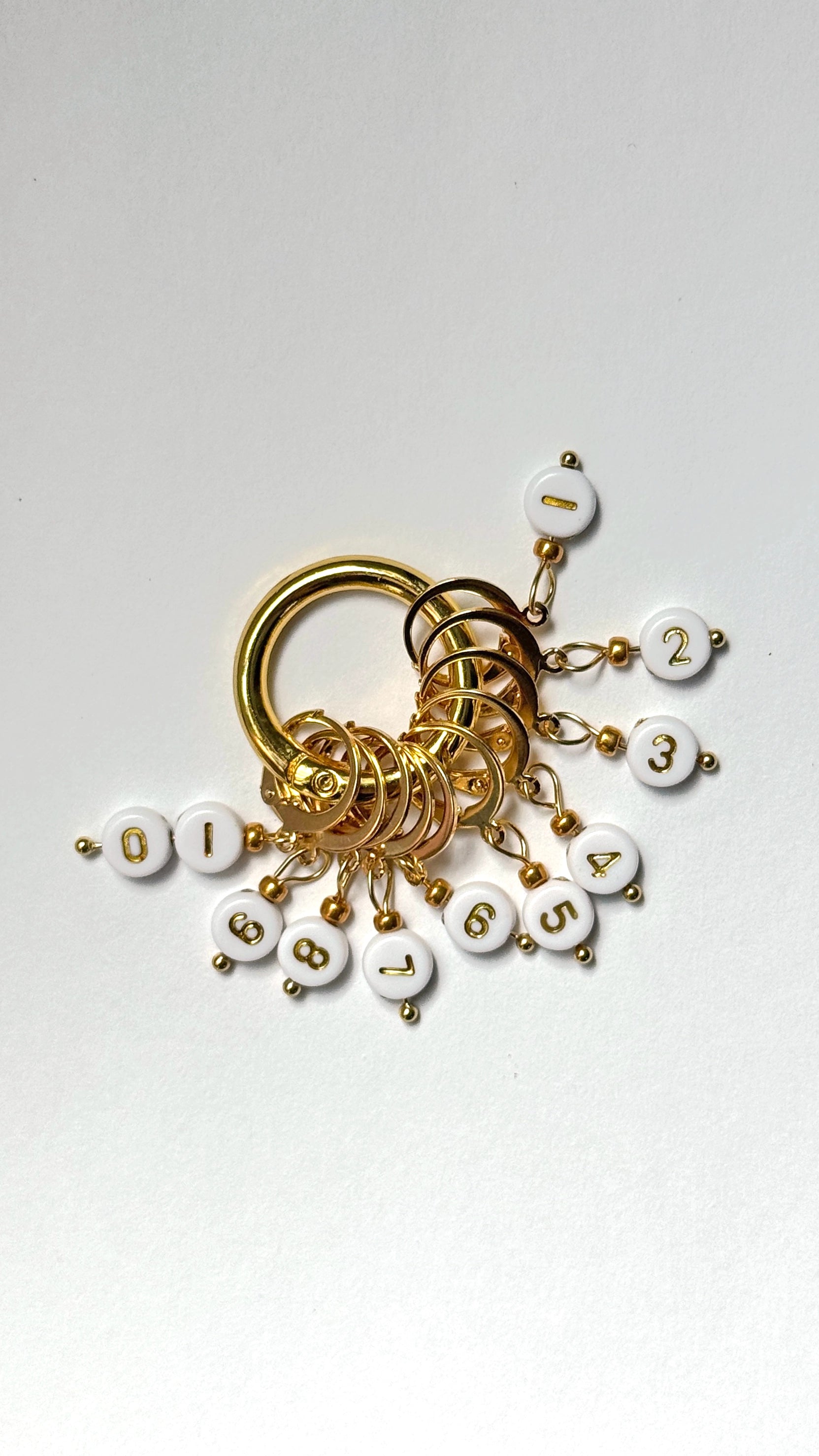 Stitch Markers for Knitting & Crochet – Row Counter Set 1 to 10 ColorPopCrafts